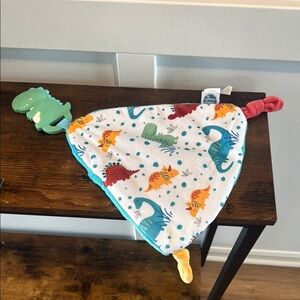 Mary Meyer Chewy Crew Soothing Baby Teether Lovey, 10-Inches Dinosaur